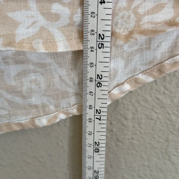 Charter Club Womens Large Linen Floral Ruffle Blouse Coastal Old Money‎ Preppy - Picture 4 of 6